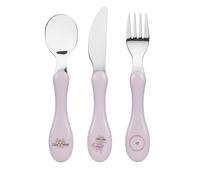 Lot de 3 couverts tiny team, chat rose TU