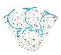 Lot de 3 couvertures d'emmaillotage pour bébé licorne, arc-en-ciel, cupcake