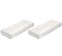 Lot de 3 couvertures en fibre de silicate de calcium et de magnésium, isolation en laine céramique haute température pour cheminée, cuisinière et brûleur au bioéthanol, blanc (30 x 20 x 5 cm)