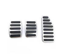 Lot de 3 couvre-pédales de voiture de rechange pour Jimny, Swift, Dzire, Ciaz, Wagonr, Ertiga, Baleno - En acier inoxydable - Antidérapants - Style 2 MT