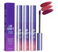 Lot de 3 crayons à lèvres,Ensemble de Teintes à lèvres Pelables,Peel Off Lip Tint,Finition Mate,résistant au Transfer,Hautement Pigmenté Liquid Lipstick,Long Lasting Pelables