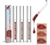 Lot de 3 crayons à lèvres Peel Off - Longue durée - Imperméables - Couleur hautement pigmentée - Brillant à lèvres mat - Non collant - Tatouage durable