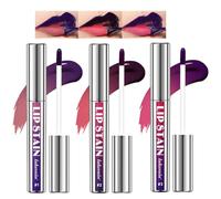 Yibaby Lot de 3 crayons à lèvres amovibles, couleur marron mat, rouge à lèvres, tatouage hautement pigmenté, longue durée