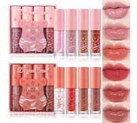 Lot de 3 crayons à lèvres Peel Off, Yibaby Crayon à lèvres Tattoo, Peel Off Lip Stain, Long Lasting Lip Stain Peel Off, infusé d’acide hyaluronique et de vitamine E (C, 8 Pcs)