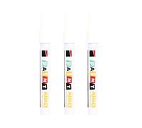 Lot de 3 crayons de coloriage professionnels, blanc, 3 mm