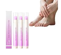 Lot de 3 crayons de soin pour les ongles - Huile pour enlever les cuticules - Pour hydrater, renforcer, éclaircir et réparer les ongles secs et endommagés - Améliore le toucher rugueux - Plus lisse