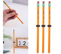 Lot de 3 crayons de stress pour TDAH, crayon fileté avec écrou coulissant, pour le TDAH et l'anxiété, crayons en bois lestés pour enfants et adultes, pour la concentration, l'anxiété, le stress