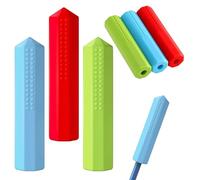 Lot de 3 crayons sensoriels à mâcher - Tubes lestés en silicone pour le TDAH, outil apaisant pour l'école, la salle de classe, la décoration de crayon à mâcher pour , adolescents, bureau