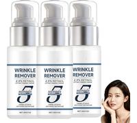 Lot de 3 crèmes anti-rides intensives au rétinol 5 secondes, crème lifting instantanée pour le visage, soin raffermissant et liftant pour le visage, contient du carbomère, de l'arginine, du rétinol et