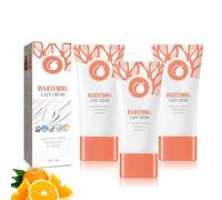 Lot de 3 crèmes blanchissantes pour le visage et le corps - Crème hydratante tout-en-un - Lisse la peau - Réduit les taches brunes - Pour peaux sensibles