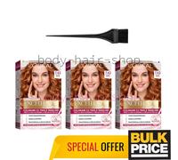 Lot de 3 crèmes colorantes cheveux blonds cuivrés L'Oréal Excellence 7,43 ref...