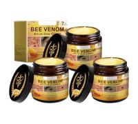 Lot de 3 crèmes complètes au venin d'abeille Bee Venom - Crème de soin de la peau au venin d'abeille - Nourishment profond apaisant - Formule naturelle - Soin doux - Pour tous les types de peau