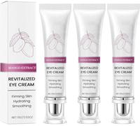 Lot de 3 crèmes contour des yeux à la mangue - Crème hydratante et raffermissante avec beurre de karité et extrait de mangue - Essence anti-rides pour le contour des yeux - 15 g