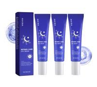 Lot de 3 crèmes contour des yeux au rétinol pour les cernes et les rides, traitement hydratant sous les yeux pour réduire les poches, les poches et les ridules, crème contour des yeux anti-âge