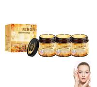 Lot de 3 crèmes de soin de la peau au venin d'abeille, crème complète anti-rides, hydratante, raffermissant la peau, réduit les rides et ridules