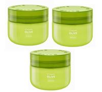 Lot de 3 crèmes Deliplus pour le corps à l'huile d'olive au beurre de karité [3 pots x 300 ml]