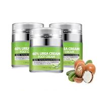 Lot de 3 crèmes d'urée à 60 % avec 2 % d'acide salicylique, crème hydratante maximale pour les pieds et les mains pour peaux sèches, craquelées, anti-callosités non parfumées, exfoliant pour peaux