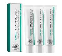 Lot de 3 crèmes hémorroïdes à base de plantes pour les hémorroïdes, apaise l'inconfort, pour homme et femme