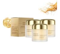 Lot de 3 crèmes hydratantes au ginseng - Crème hydratante anti-âge avec essence concentrée de ginseng - Hydratation profonde pour les rides et les ridules - Crème de jour légère pour la nutrition
