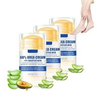 Lot de 3 crèmes hydratantes et anti-craquelures pour les pieds, crème hydratante anti-craquelures pour les pieds, crème réparatrice pour les pieds, 60 % d'urée plus 2 % d'acide salicylique pour talons