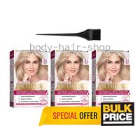 Lot de 3 crèmes lumineuses colorantes cheveux blondes cendrées très claires L...