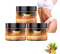 Lot de 3 crèmes naturelles pour brûler les graisses du ventre, la cellulite, perdre du poids, les jambes, le ventre, les bras et les fesses, entraînement raffermissant pour une peau lisse pour toutes
