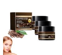 Lot de 3 crèmes pour le visage à la caféine avec huile de café contre les rides, crème hydratante au rétinol cafeine, crème anti-rides, huile de café contre les rides, réparation en profondeur