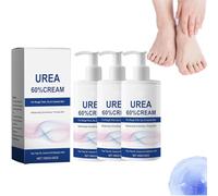 Lot de 3 crèmes pour les pieds à l'urée, 60 % d'urée, crème réparatrice pour les callosités et les pieds secs et craquelés, traitement hydratant intensif pour hydrater, adoucir et nourrir les peaux