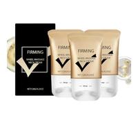 Lot de 3 crèmes raffermissantes pour le cou avec rouleau - Traitement anti-âge - Avec collagène et rétinol - Pour raffermir et hydrater en profondeur