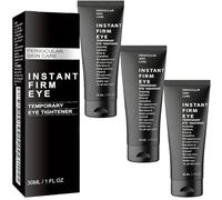 Lot de 3 crèmes raffermissantes pour les yeux, anti-âge, atténue les ridules, raffermit la peau, réduit les cernes et les gonflements, avec bâton de massage, pour tous les types de peau