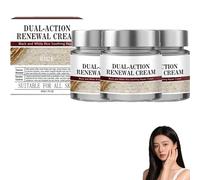 Lot de 3 crèmes régénérantes à double action au riz noir et blanc, crème de riz, crème hydratante, améliore la barrière hydratante de la peau pour tous les types de peau
