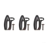 Lot de 3 crochets à clip de ceinture avec vis pour perceuse sans fil Hikoki 18 V DS18DSAL WH18DSAL DS18DBL, pièce de rechange en acier 372229 331277, argent
