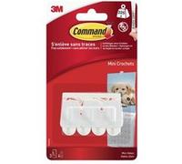 Lot de 3 crochets adhésif Taille s,, blanc 0.225 kg