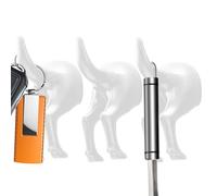 Lot de 3 crochets adhésifs pour queue de chien - Porte-manteau mural sans perçage de 10 cm | Organisateur robuste pour colliers pour animaux de compagnie | Crochet décoratif pour cuisine, salle de