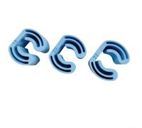 Lot de 3 crochets de rangement pour balai mural, pour organiser les balais, les serpillères et les outils de jardin avec design peu encombrant (bleu)