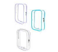 Lot de 3 cubes d'emballage de voyage approuvés par la TSA - Sac à liquide de 1 litre - Pour les vacances en Italie - Essentiels pour voyages internationaux - Indispensables pour femmes et hommes -