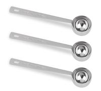Lot De 3 CuillèRes à Café 15ml En Acier Inoxydable, RéUtilisables CuillèRes Doseuses à Café, CuillèRes Doseuses Rondes pour Marc De Café, Haricots, éPices