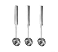 Lot de 3 cuillères à crème glacée en acier inoxydable 304