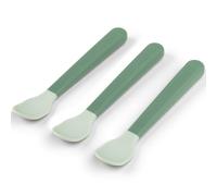 Lot de 3 cuillères bébé Easy-grip vert
