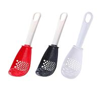 Lot de 3 cuillères de cuisine polyvalentes pour la cuisine, mousseur à main, presse-purée et séparateur de jaune d'œuf pour la maison, l'appartement, le restaurant et la boulangerie