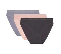 Dim Culotte Femme Les Pockets Ecodim Coton Confortable X3 Taupe/Rose/Gris 44-46 EU