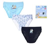 Lot de 3 culottes Bluey pour enfants, 100 % coton, en boîte, multicolore, 5-6 ans
