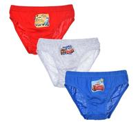 Lot de 3 culottes Cars Disney pour enfants, 100 % coton, en boîte, multicolore, 5-6 ans