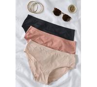 Lot de 3 culottes de grossesse sans coutures en microfibre beige 34/36
