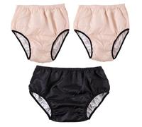 Lot de 3 culottes d'incontinence réutilisables et lavables pour homme - Slip de contrôle de la vessie à haut débit - anti-fuite (couleurs 3 pièces, taille XXXL)