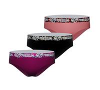 Lot de 3 culottes en coton origami noir/rose/violet/noir/blanc 10/12A