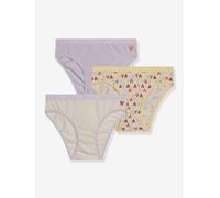 Lot de 3 culottes fille en coton stretch Les Pockets jaune 8A