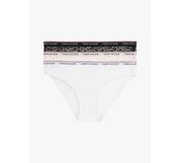 Lot De 3 Culottes Premium Essential À Fleurs 3 Pack Bikini Lace (Ext Sizes)/Black/White/Light Pink - M