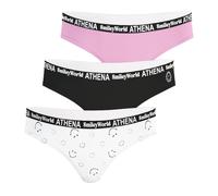 Lot De 3 Culottes Smileyworld Rose-print 8A