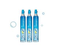 sodastream - lot de 3 cylindres de recharge de gaz co2 60l pour machine à gazéifier - 3 x cylindre gaz